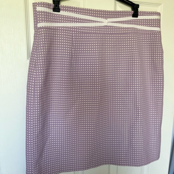 ANTONIO MELANI Dresses & Skirts - ANTONIO MELANI Lavender and White polka dot Pencil Skirt- cute for Easter